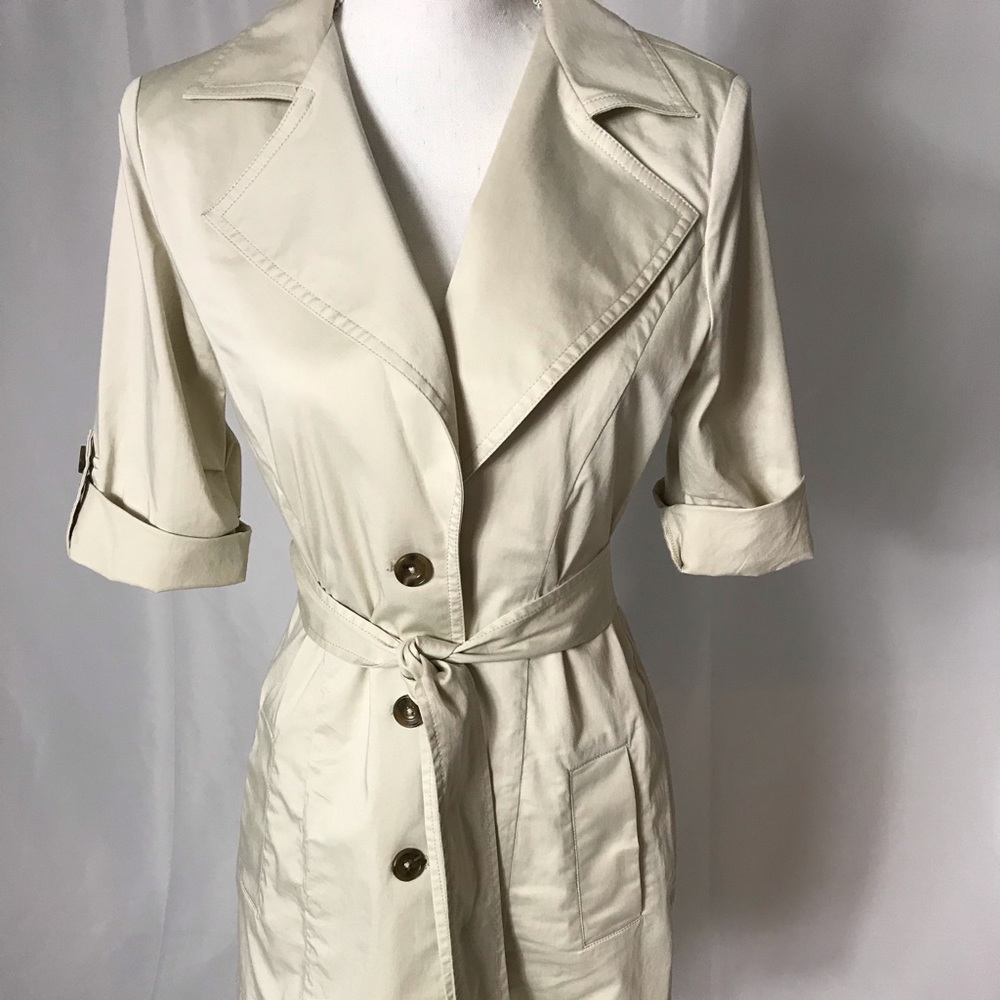 CAbi light weight 3/4 sleeve khaki jacket